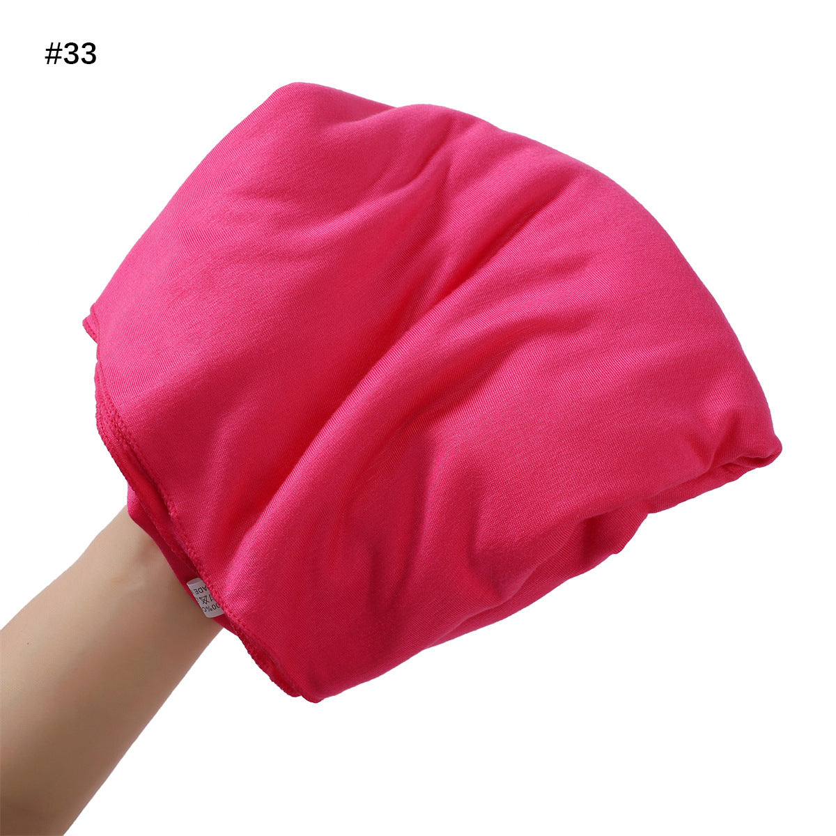 Solid-color Large-size Modal Sweatband Single-color Mercerized Cotton Turban Headscarf