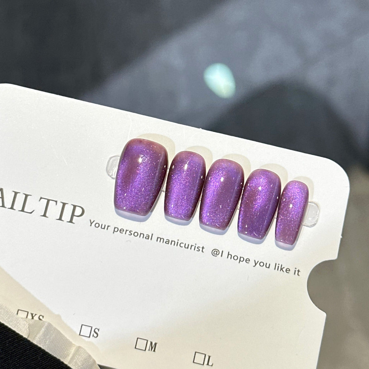 Womens Solid-color Handmade Wearable Nails