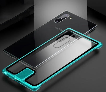 Transparent glass mobile phone case