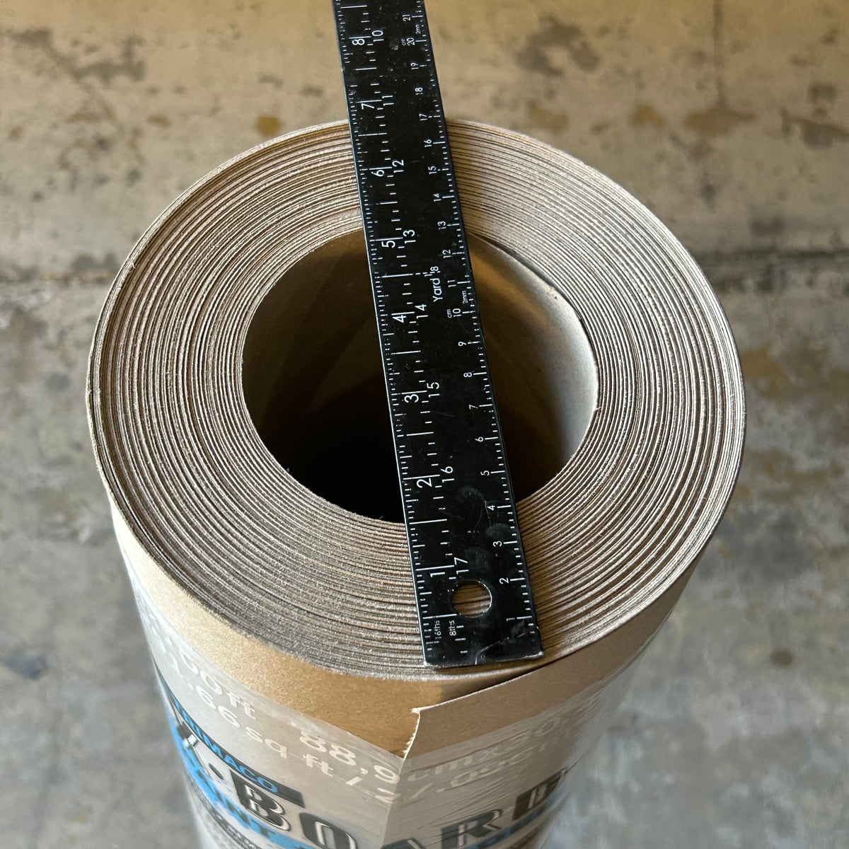 TRIMACO X-Board Lightweight Surface Protector  35"x100' (Slightly Dirty) Brown 12370/9