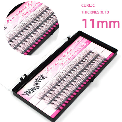 Single Eyelashes, Hairy Chicken Paw Hairs, Grafted Eyelashes, A Cluster Of 10 Self-grafted, Inoculated False Eyelashes