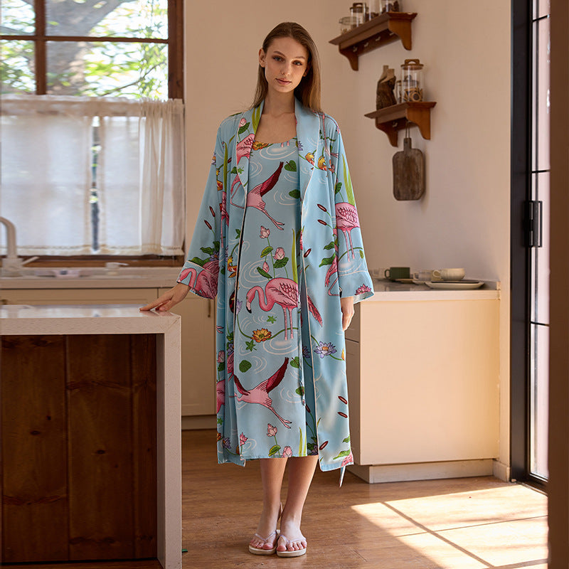 Womens Robe Nightdress And Loungewear Set