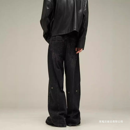 American-style Niche Loose-fit Pants For Men, With A Minimalist And Cool Aesthetic