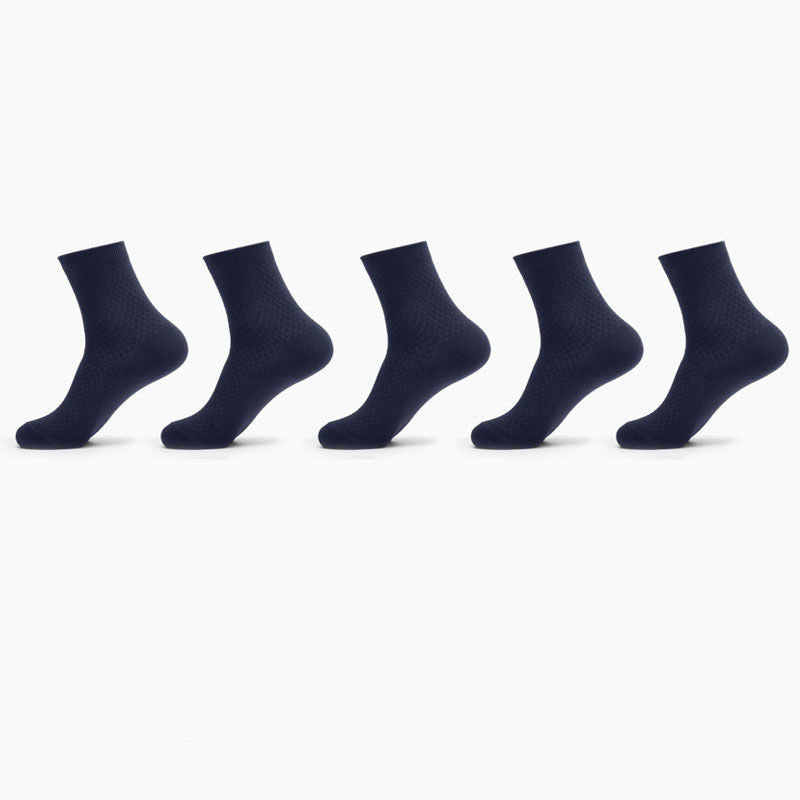 Bamboo Fiber Men Socks Business Breathable Male
