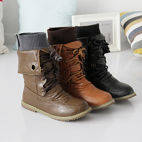 Soft leather motorcycle booties