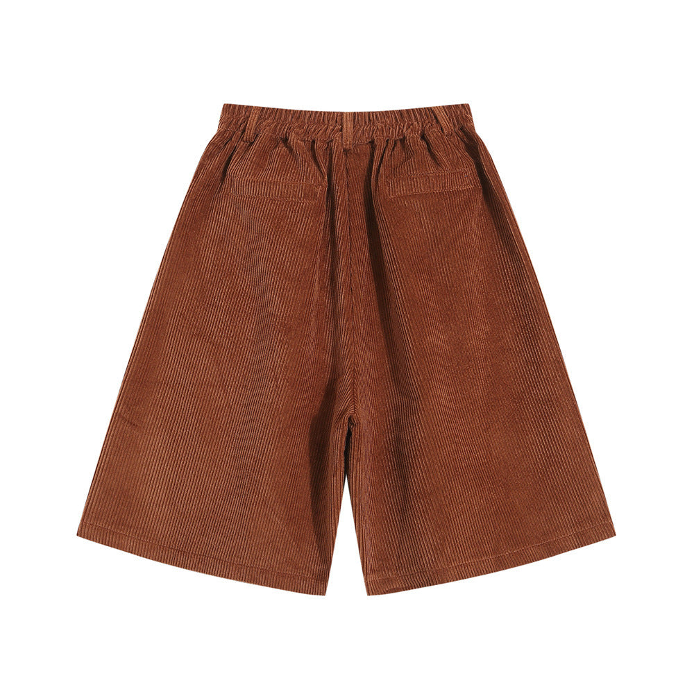 Fashion Personality Corduroy Loose Shorts Men