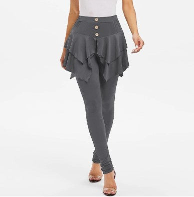 Tiered Ruffle Skirted Legging