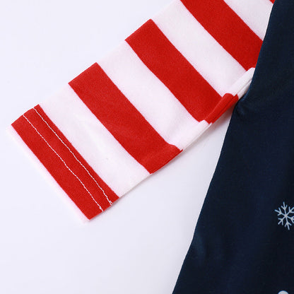 Santa Printed Parent-child Homewear
