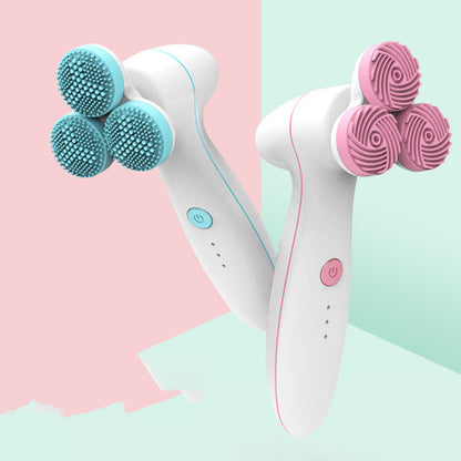 Electric Silicone Facial Cleanser 3D Smart Massage