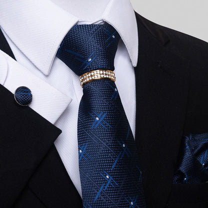 Multi Colored Striped Floral Mens Tie