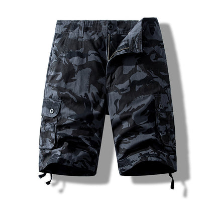 Foreign Trade All-cotton Multi-pocket Work Shorts