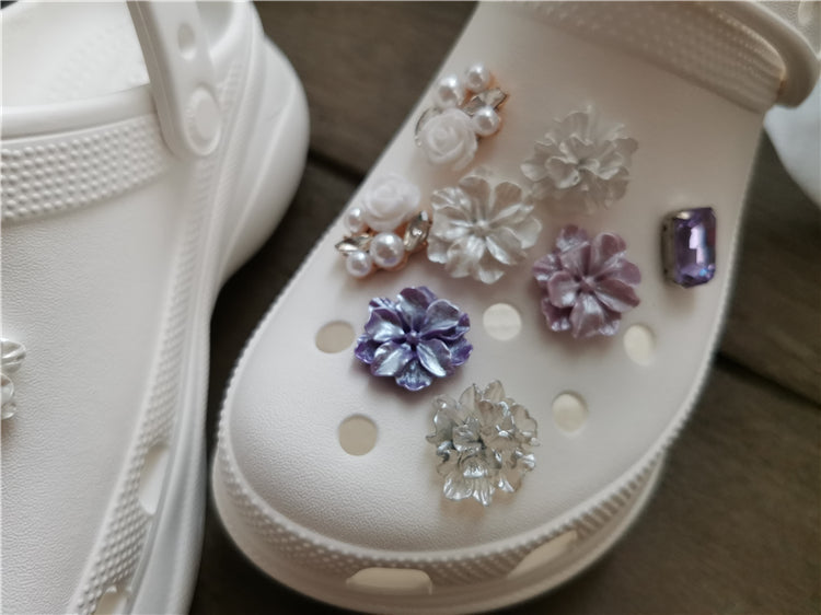 Shoe Flower Dream Purple Flower Decoration Accessories