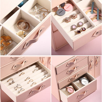 Multi-layer drawer-style fresh girl desktop jewelry armoire