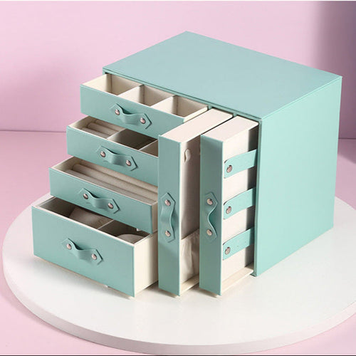Multi-layer drawer-style fresh girl desktop jewelry armoire