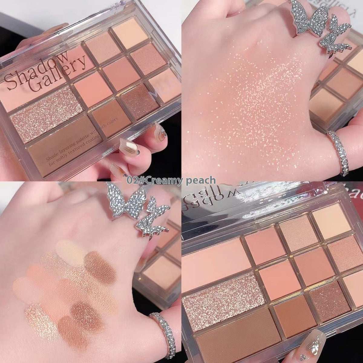Earth Color Shimmer Matte Eye Shadow Plate