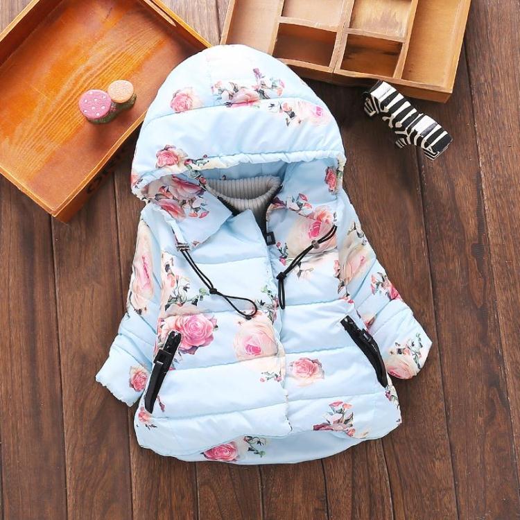 Girls' thick cotton padded jacket
