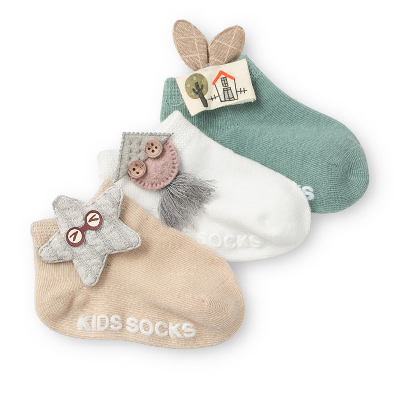 Rubber bottom antiskid baby socks