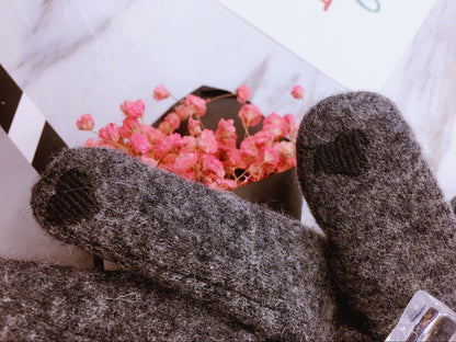 Cute Warm Touch Screen Thickened Warm Finger Gloves