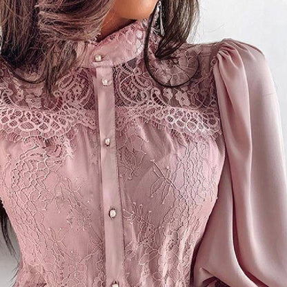 Sleeve Blouse Women Shirts Spring Fashion Ladies Shirt