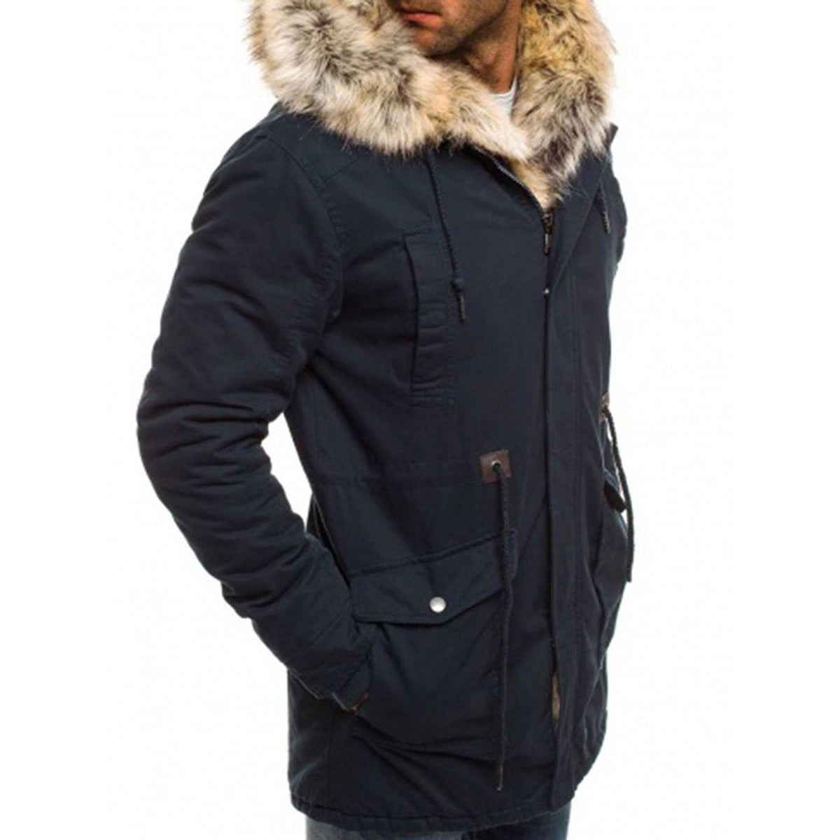 Fur collar cotton clothes