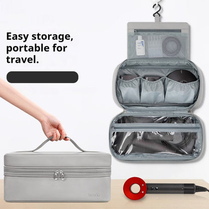 PU Leather Hair Dryer Storage Bag