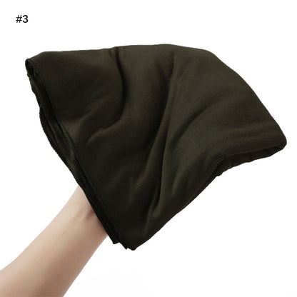 Solid-color Large-size Modal Sweatband Single-color Mercerized Cotton Turban Headscarf