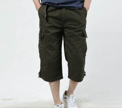 Men's Summer Leisure Cropped Cotton Pants