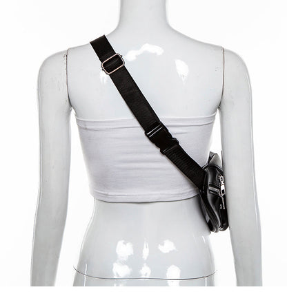 Waist bag handsome chain crossbody chest bag