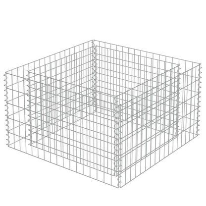 Gabion Raised Bed Galvanized Steel 35.4"x35.4"x19.7