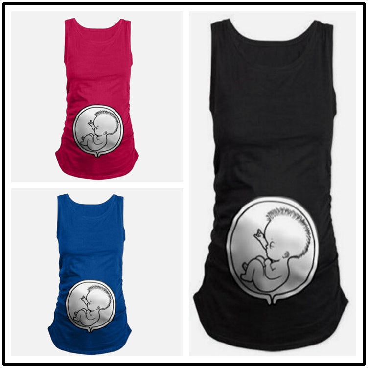 Baby Print Maternity vest