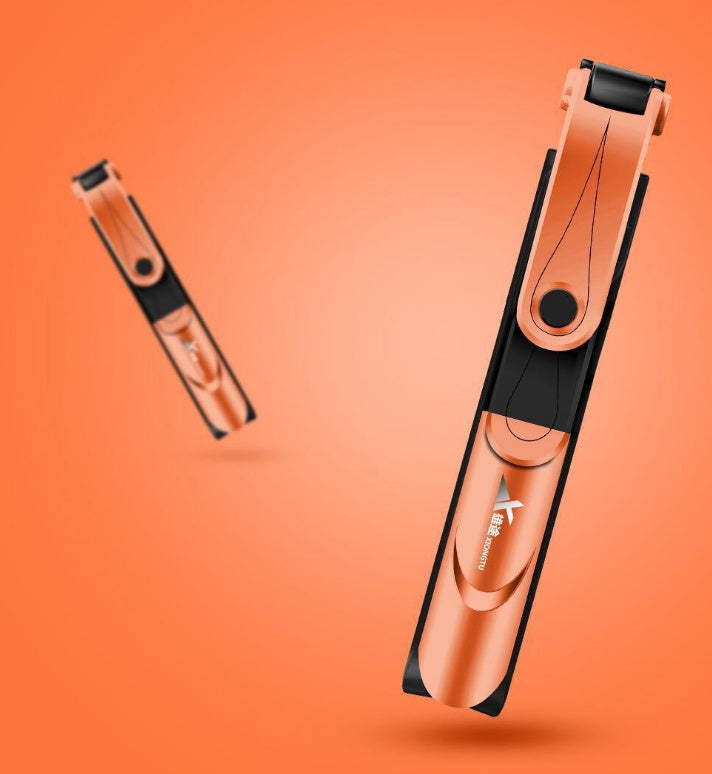 Compatible with Apple, Bluetooth integrated tripod selfie stick XT-09 horizontal and vertical shot one Bluetooth universal mobile phone selfie stick
