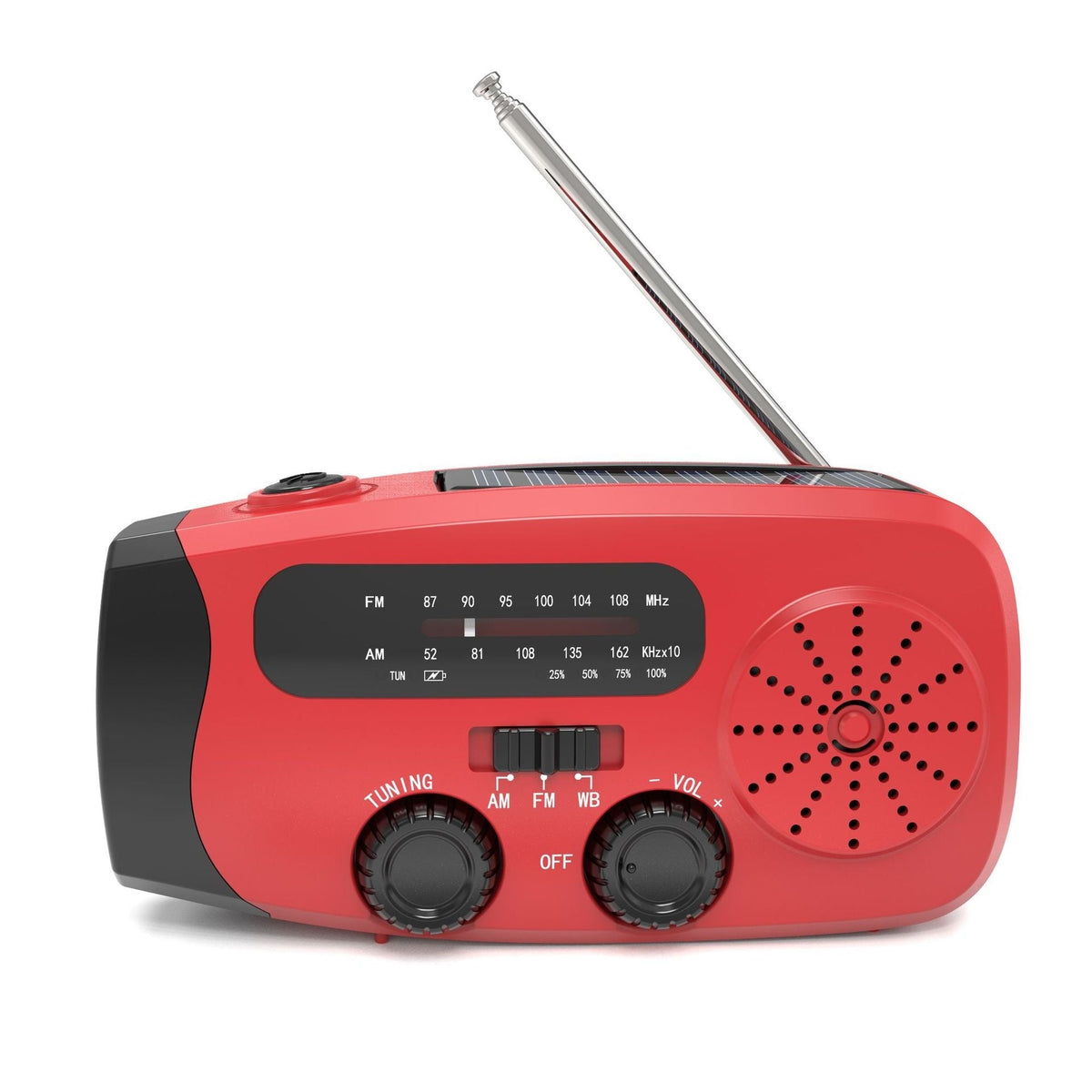 Solar Powered Portable Emergency Radio