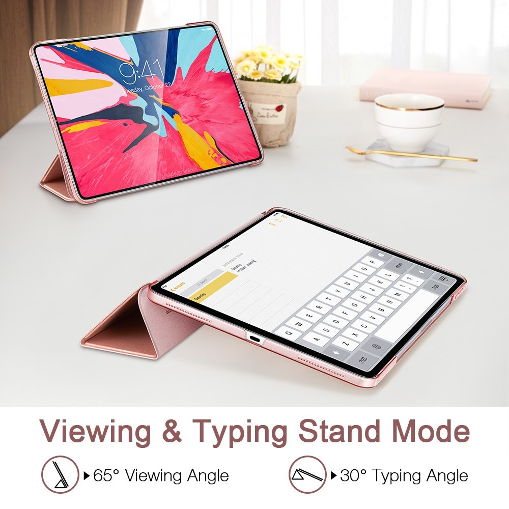 Magnetic Smart Case for iPad Pro 11 - Trifold Stand, Rubberized Cover