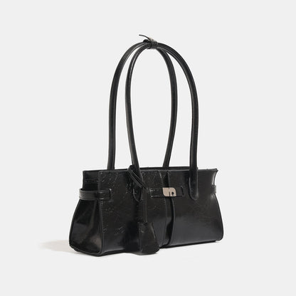 Womens Versatile Commuter Handbag Luxurious Feel Large Capacity