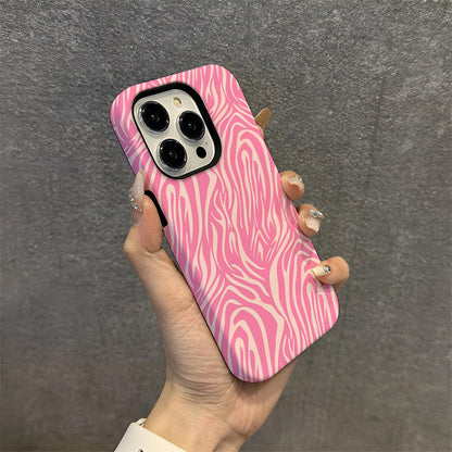 Tiger pattern Apple 16 phone protective case 2-in-1 film case phone case Apple 15pm hard case 13