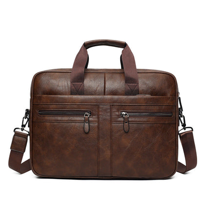 Retro Crazy Horse Pattern Briefcase For Men Briefcase