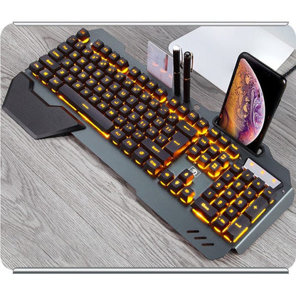 Ergonomic RGB Wired Gaming Keyboard