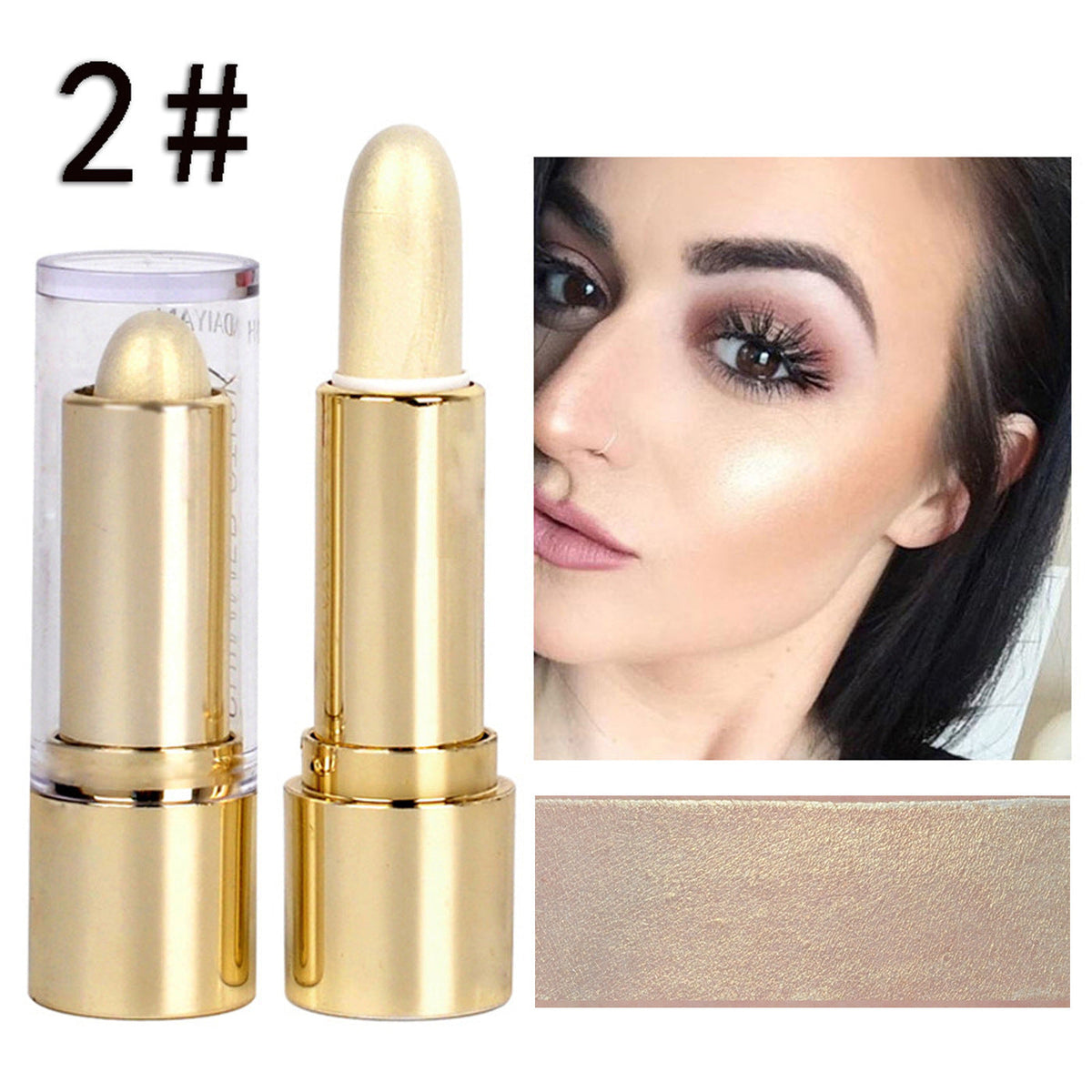 HANDAIYAN Three Dimensional High Gloss Repair Stick Highlighter Stick Brightening Stick Lying Silkworm Pen Eye Opening Pen