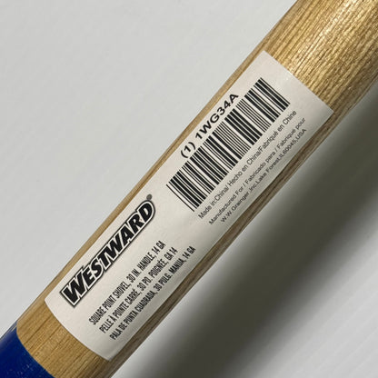 WESTWARD Square Point Shovel 30" 14 Gal, Natural Wood Handle 1WG34A