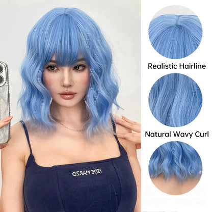 Wig Full-head Wig Bangs Short Curly Hair