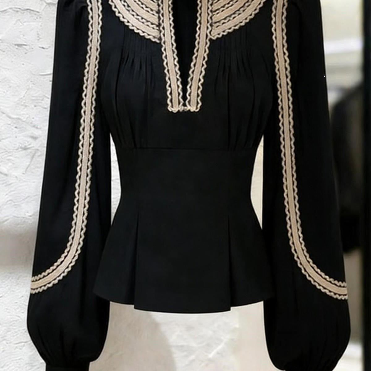 New Spring Stylish And Elegant Black Blouse