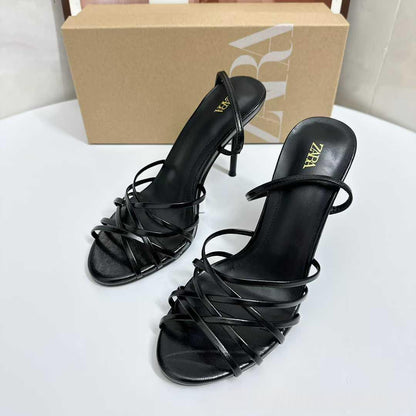 Women's Open-toe High-heeled Pointed-toe Strappy Sandals