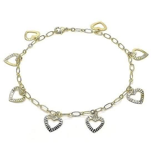 14k Gold Fill Heart Anklet