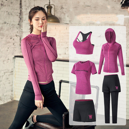 Sportswear quick-drying five-piece suit