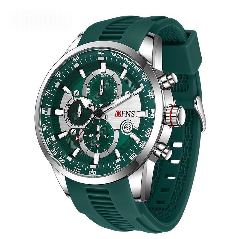Men's Quartz Watch With A Small Three-hand Chronograph