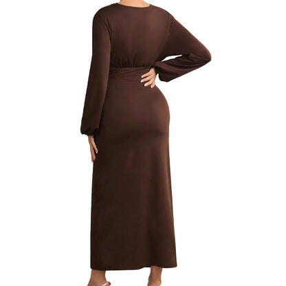 Maternity Pleats Sheath Long Skirt