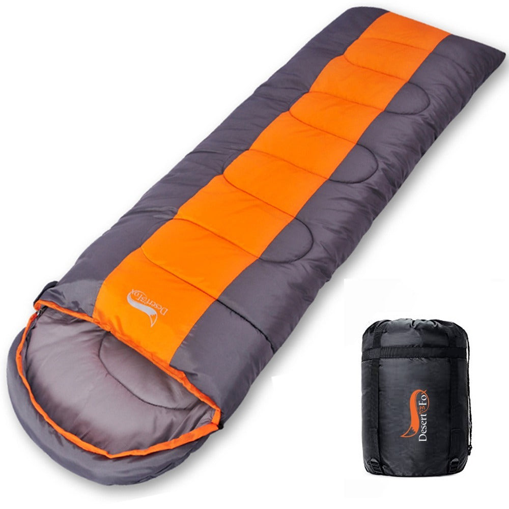 Lightweight Envelope Sleeping Bag - Warm & Cold Weather for Camping