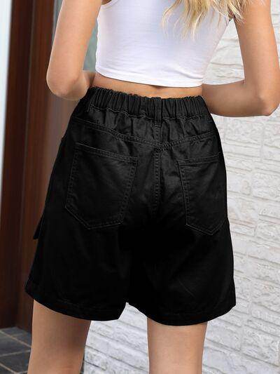 Stylish Pocketed High Waist Denim Shorts for Women
