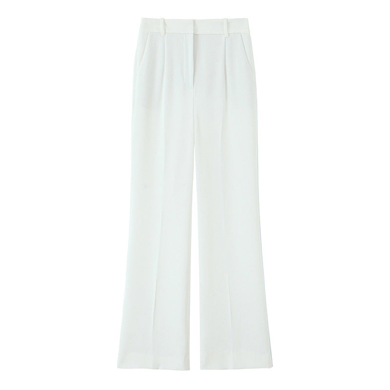 Two-piece Set Belt And Flared Trousers