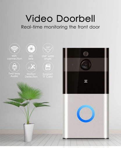 Marlboze 720P Smart WiFi Video Doorbell Wireless Intercom PIR Detection